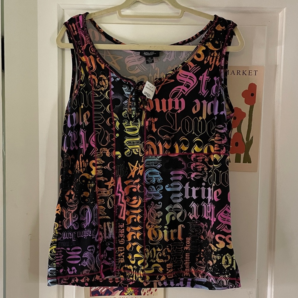 Rouge! Multicolor Graphic Tank Top